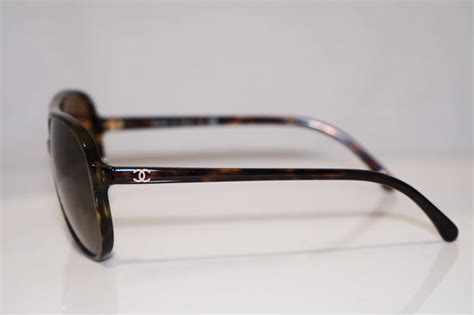 Chanel 5206 714/4P Sunglasses Aviator Brown Tortoise / Glitter 